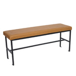 BFM Seating Meghan 2 - Seat Bolt - Down Bench, Grade 4 Upholstered Seat - Steel Frame - Sand Black Finish - (BFM - JS337MWH) - SchoolOutlet