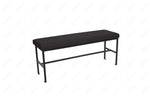 BFM Seating Meghan 2 - Seat Bolt - Down Bench, Grade 4 Upholstered Seat - Steel Frame - Sand Black Finish - (BFM - JS337MWH) - SchoolOutlet