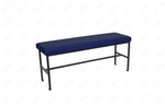 BFM Seating Meghan 2 - Seat Bolt - Down Bench, Grade 4 Upholstered Seat - Steel Frame - Sand Black Finish - (BFM - JS337MWH) - SchoolOutlet