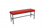 BFM Seating Meghan 2 - Seat Bolt - Down Bench, Grade 4 Upholstered Seat - Steel Frame - Sand Black Finish - (BFM - JS337MWH) - SchoolOutlet