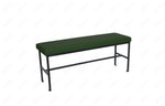 BFM Seating Meghan 2 - Seat Bolt - Down Bench, Grade 4 Upholstered Seat - Steel Frame - Sand Black Finish - (BFM - JS337MWH) - SchoolOutlet