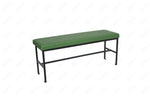 BFM Seating Meghan 2 - Seat Bolt - Down Bench, Grade 4 Upholstered Seat - Steel Frame - Sand Black Finish - (BFM - JS337MWH) - SchoolOutlet