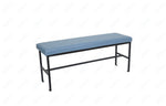 BFM Seating Meghan 2 - Seat Bolt - Down Bench, Grade 4 Upholstered Seat - Steel Frame - Sand Black Finish - (BFM - JS337MWH) - SchoolOutlet