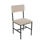 BFM Seating Meghan Side Chair, Grade 4 Upholstered Seat & Back - Steel Frame - Sand Black Finish - (BFM - JS33CM) - SchoolOutlet