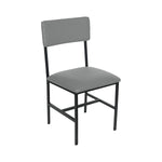 BFM Seating Meghan Side Chair, Grade 4 Upholstered Seat & Back - Steel Frame - Sand Black Finish - (BFM - JS33CM) - SchoolOutlet