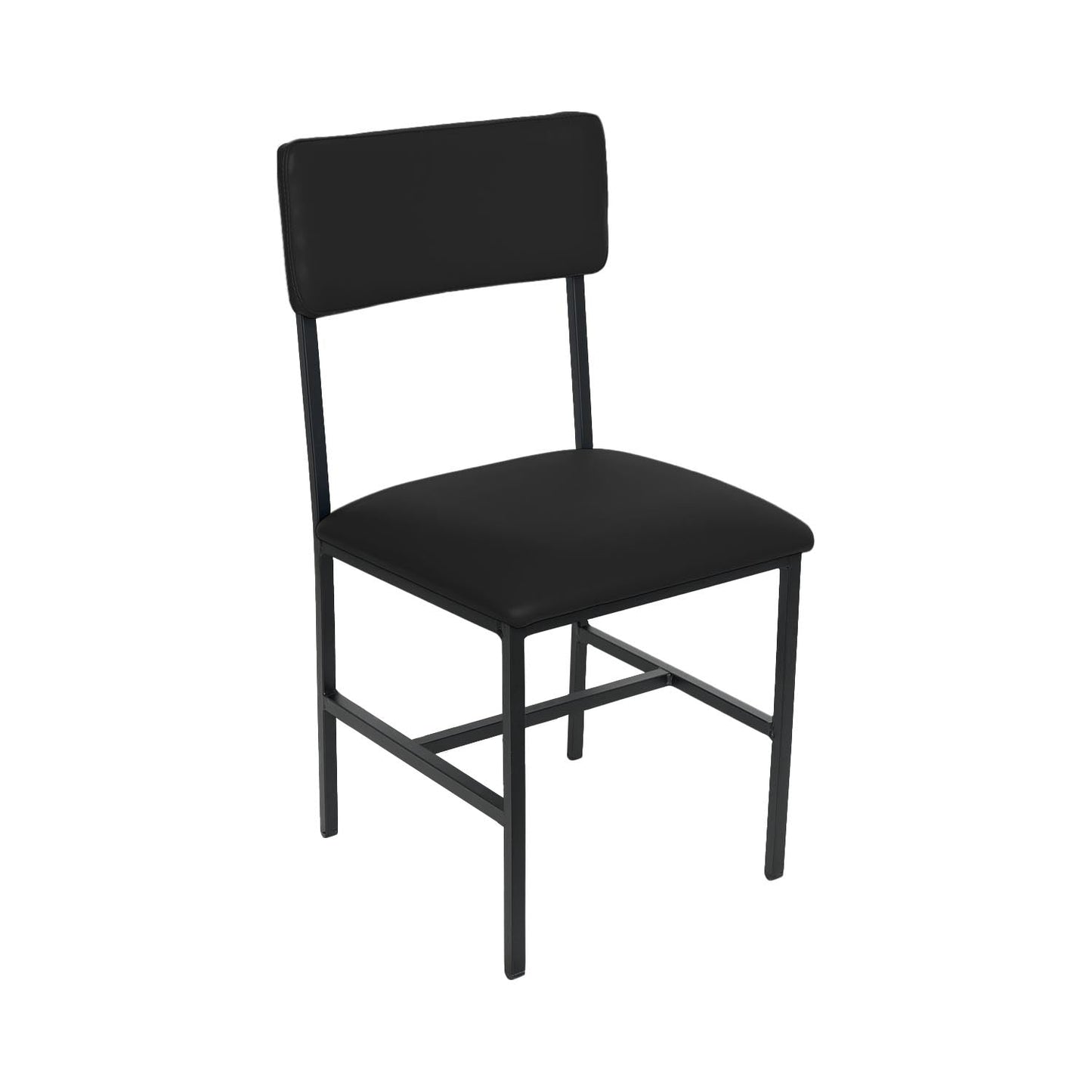 BFM Seating Meghan Side Chair, Grade 4 Upholstered Seat & Back - Steel Frame - Sand Black Finish - (BFM - JS33CM) - SchoolOutlet
