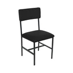 BFM Seating Meghan Side Chair, Grade 4 Upholstered Seat & Back - Steel Frame - Sand Black Finish - (BFM - JS33CM) - SchoolOutlet