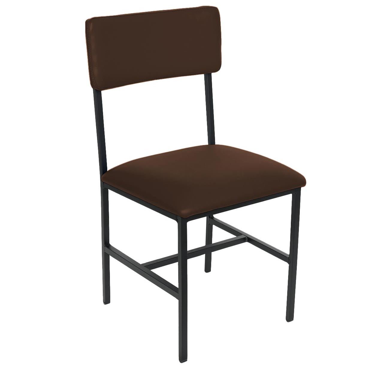 BFM Seating Meghan Side Chair, Grade 4 Upholstered Seat & Back - Steel Frame - Sand Black Finish - (BFM - JS33CM) - SchoolOutlet