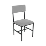 BFM Seating Meghan Side Chair, Grade 4 Upholstered Seat & Back - Steel Frame - Sand Black Finish - (BFM - JS33CM) - SchoolOutlet