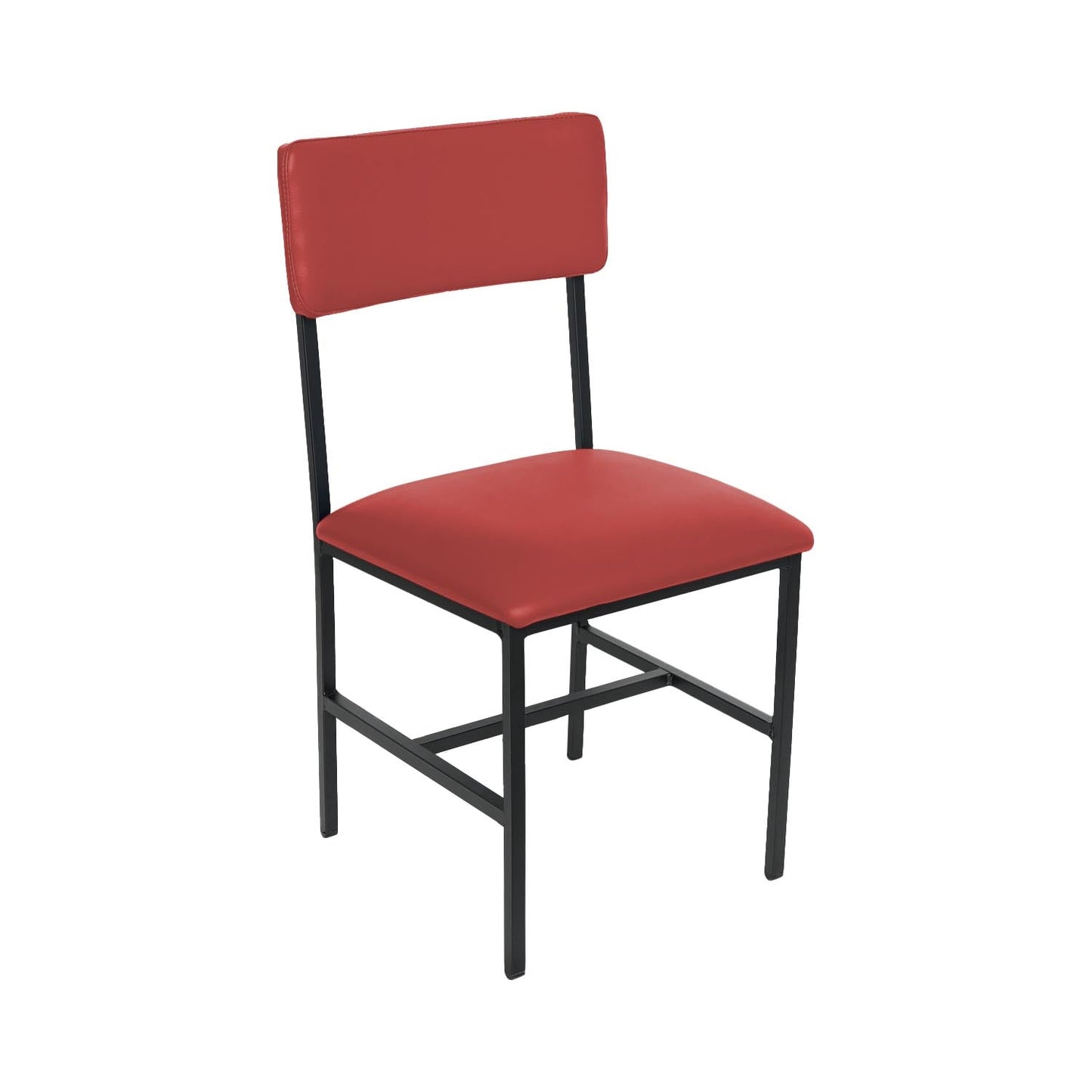 BFM Seating Meghan Side Chair, Grade 4 Upholstered Seat & Back - Steel Frame - Sand Black Finish - (BFM - JS33CM) - SchoolOutlet