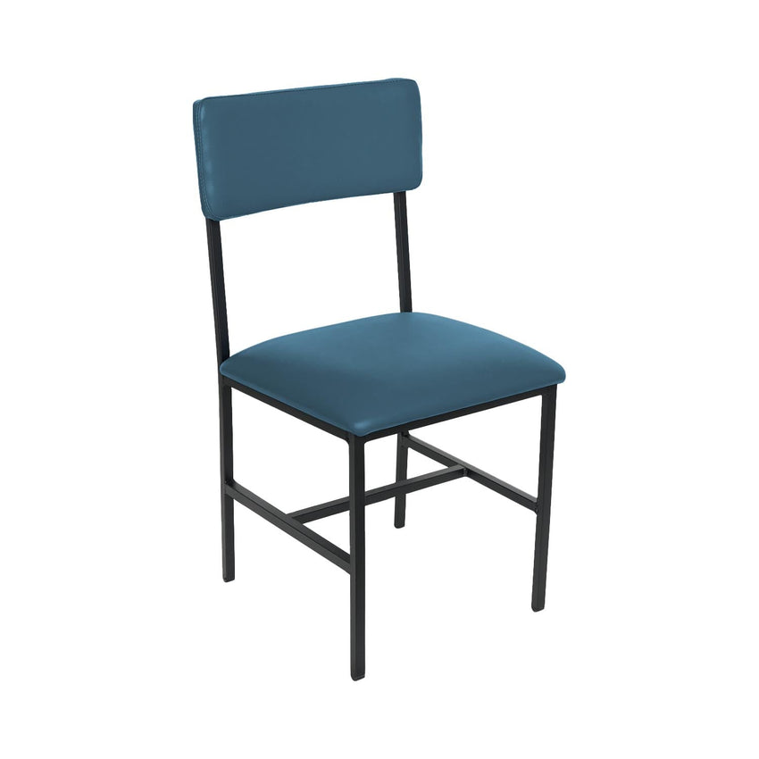 BFM Seating Meghan Side Chair, Grade 4 Upholstered Seat & Back - Steel Frame - Sand Black Finish - (BFM - JS33CM) - SchoolOutlet