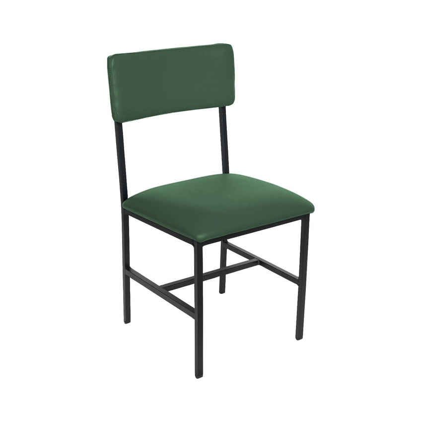 BFM Seating Meghan Side Chair, Grade 4 Upholstered Seat & Back - Steel Frame - Sand Black Finish - (BFM - JS33CM) - SchoolOutlet