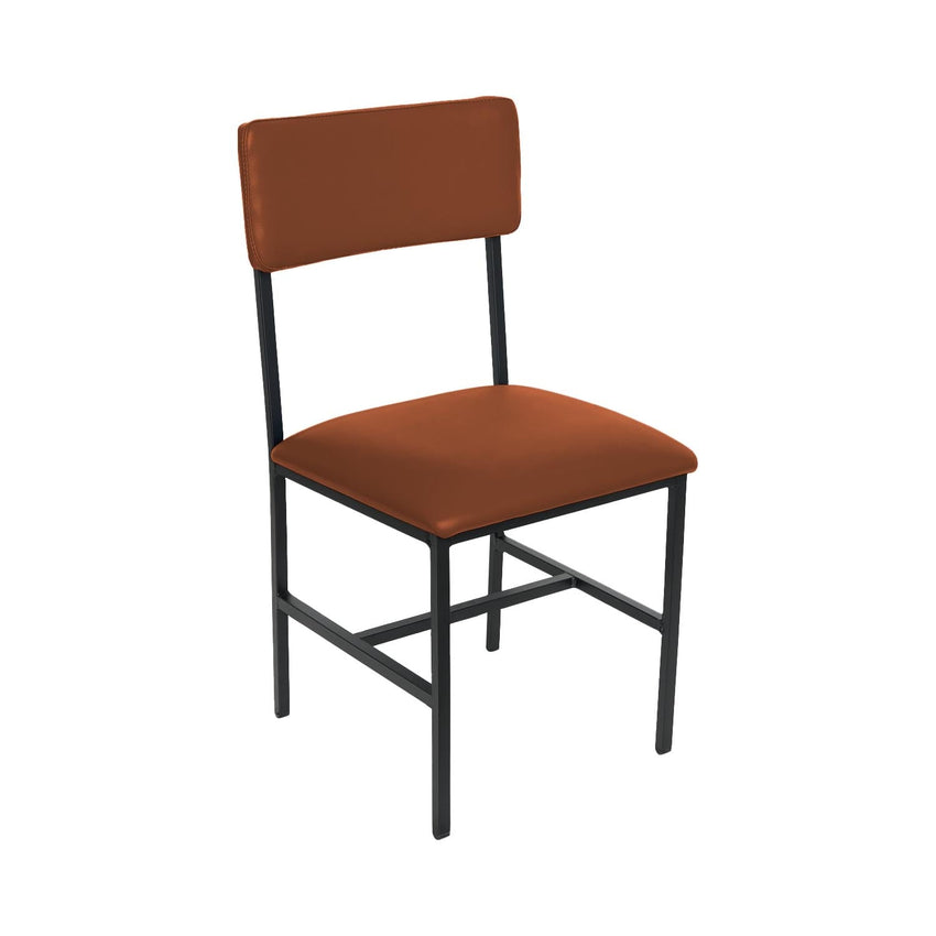 BFM Seating Meghan Side Chair, Grade 4 Upholstered Seat & Back - Steel Frame - Sand Black Finish - (BFM - JS33CM) - SchoolOutlet