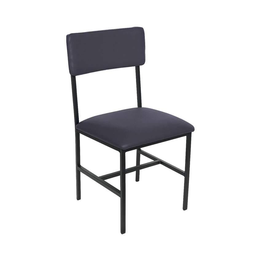 BFM Seating Meghan Side Chair, Grade 4 Upholstered Seat & Back - Steel Frame - Sand Black Finish - (BFM - JS33CM) - SchoolOutlet
