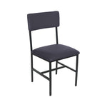 BFM Seating Meghan Side Chair, Grade 4 Upholstered Seat & Back - Steel Frame - Sand Black Finish - (BFM - JS33CM) - SchoolOutlet