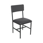 BFM Seating Meghan Side Chair, Grade 4 Upholstered Seat & Back - Steel Frame - Sand Black Finish - (BFM - JS33CM) - SchoolOutlet