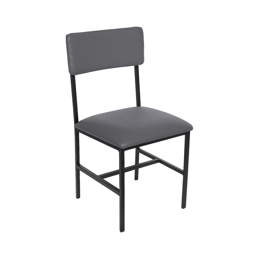 BFM Seating Meghan Side Chair, Grade 4 Upholstered Seat & Back - Steel Frame - Sand Black Finish - (BFM - JS33CM) - SchoolOutlet