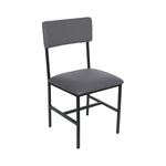 BFM Seating Meghan Side Chair, Grade 4 Upholstered Seat & Back - Steel Frame - Sand Black Finish - (BFM - JS33CM) - SchoolOutlet