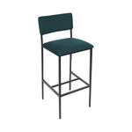 BFM Seating Meghan Counter Height Stool, Grade 4 Upholstered Seat & Back - Steel Frame - Sand Black Finish - (BFM - JS33HM) - SchoolOutlet
