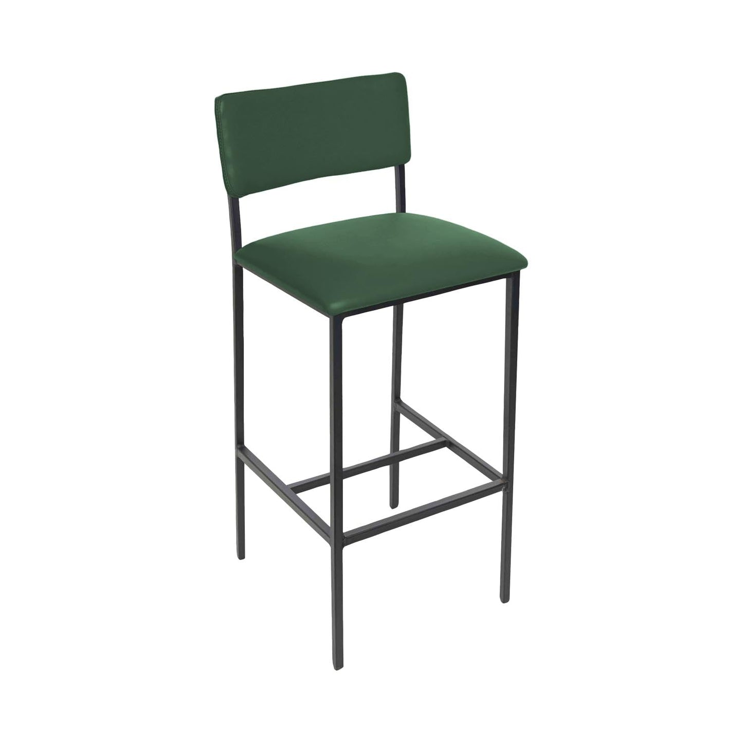 BFM Seating Meghan Counter Height Stool, Grade 4 Upholstered Seat & Back - Steel Frame - Sand Black Finish - (BFM - JS33HM) - SchoolOutlet