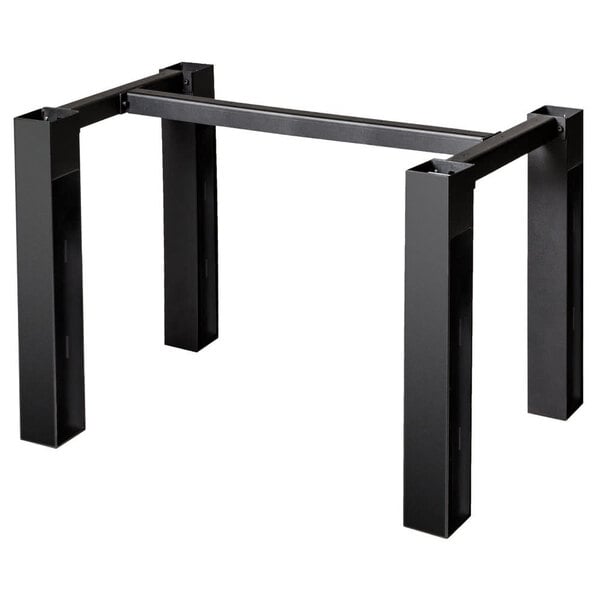BFM Seating I - Beam Electric Dining Height 4 - Leg Table Base for 30x48" Table Top - Black - (BFM - JSTB) - SchoolOutlet