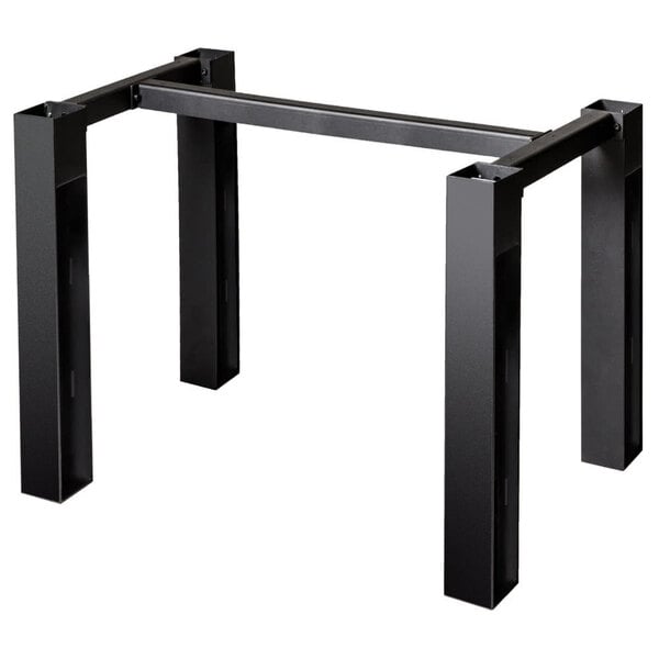 BFM Seating I - Beam Electric Dining Height 4 - Leg Table Base for 30x60" Table Top - Black - (BFM - JSTB) - SchoolOutlet
