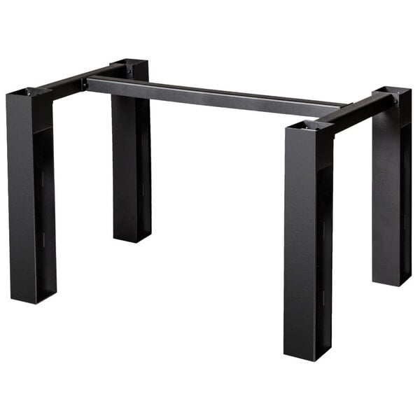 BFM Seating I - Beam Electric Dining Height 4 - Leg Table Base for 30x60" Table Top - Black - (BFM - JSTB) - SchoolOutlet