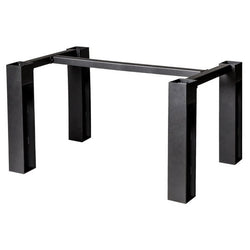 BFM Seating I-Beam Electric Dining Height 4-Leg Table Base for 30"W x 72"L Table Top - Black - (BFM-JSTB)