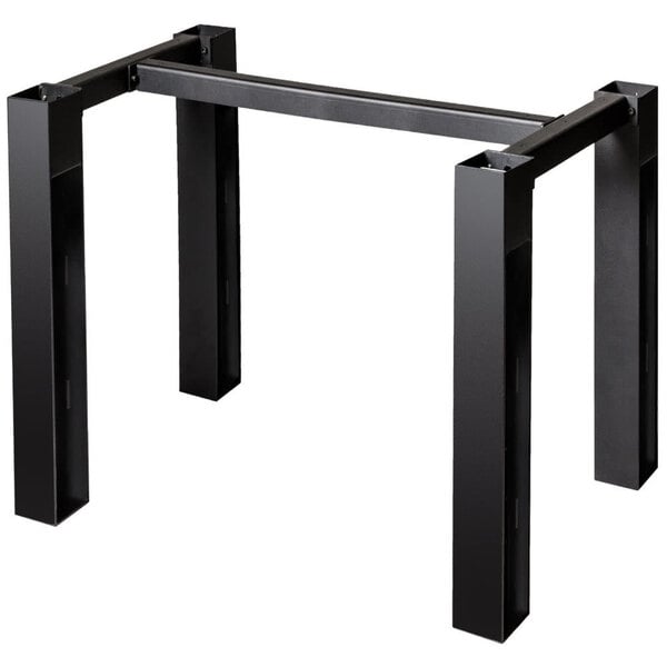 BFM Seating I - Beam Electric Dining Height 4 - Leg Table Base for 36x36" Table Top - Black - (BFM - JSTB) - SchoolOutlet
