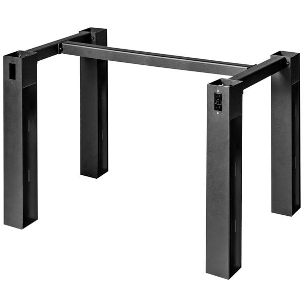 BFM Seating I - Beam Electric Dining Height 4 - Leg Table Base for 36x72" Table Top - Black - (BFM - JSTB) - SchoolOutlet