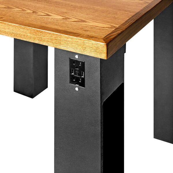 BFM Seating I - Beam Electric Bar Height 4 - Leg Table Base for 36x72" Table Top - Black - (BFM - JSTB) - SchoolOutlet