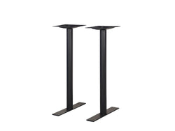 BFM Seating Uptown - 24" End Base 2-pc Set - Bar Height - 3" Round Columns - 11 7/8" Bolt-On Top Plates - (BFM-LP-0024RT)