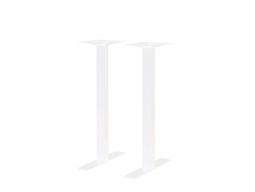 BFM Seating Uptown - 24" End Base 2 - pc Set - Dining Height - 3" Square Columns - 11 7/8" Bolt - On Top Plates - (BFM - LP - 0024SQ) - SchoolOutlet
