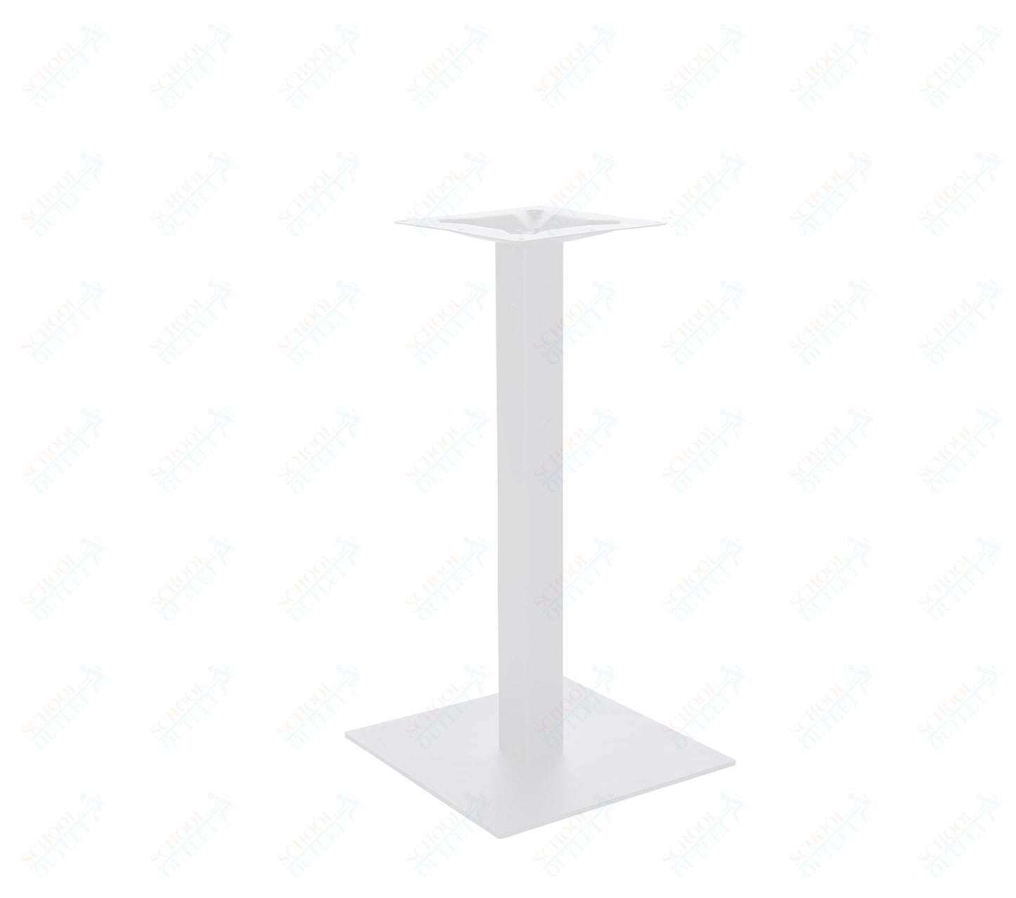 BFM Seating Uptown - 18" Square Base - Bar Height - 3" Square Column - 11 7/8" Bolt - On Top Plate - (BFM - LP - 18SQ) - SchoolOutlet