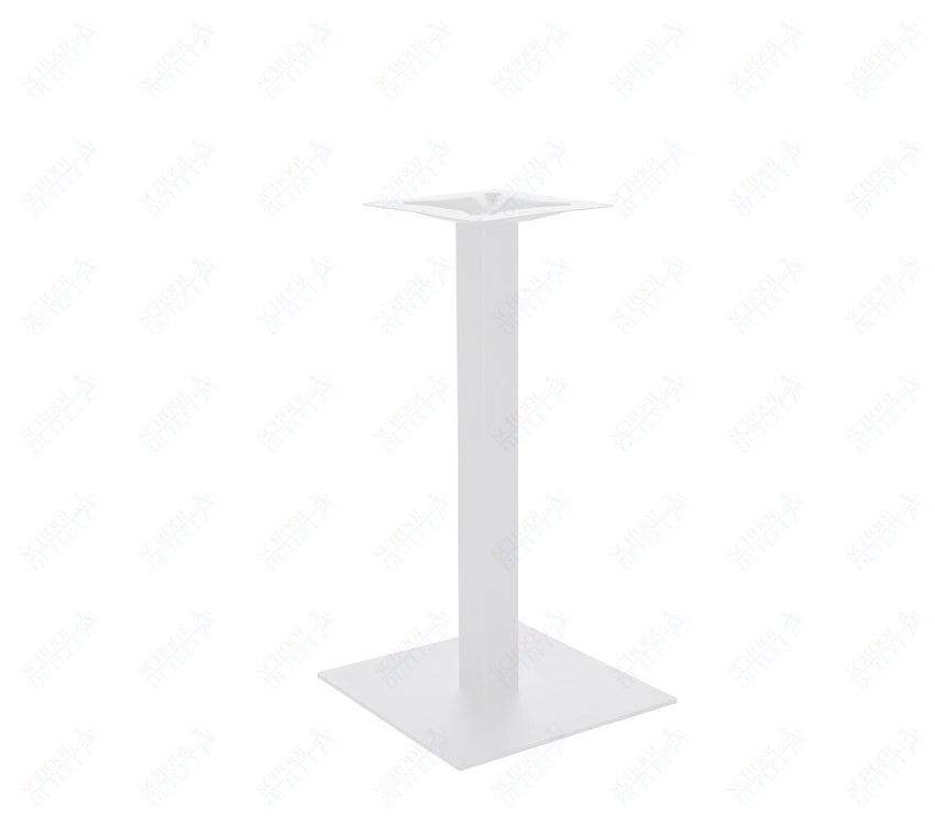 BFM Seating Uptown - 18" Square Base - Bar Height - 3" Square Column - 11 7/8" Bolt - On Top Plate - (BFM - LP - 18SQ) - SchoolOutlet