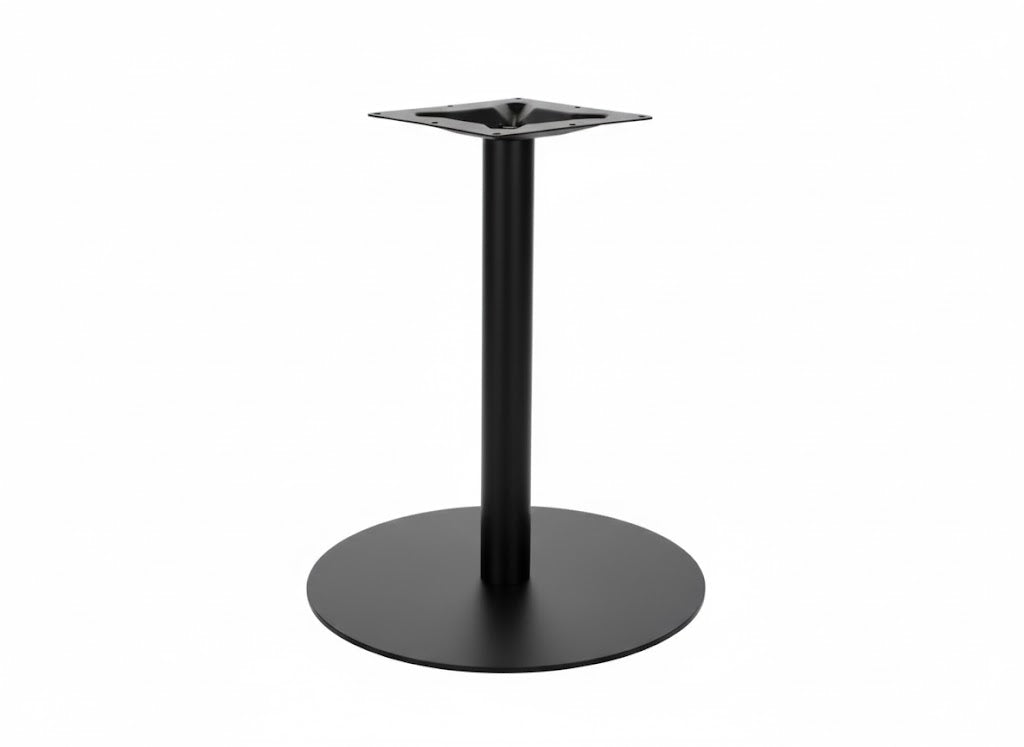 BFM Seating Uptown - 24" Round Base - Dining Height - 3" Round Column - 11 7/8" Bolt - On Top Plate - (BFM - LP - 24R) - SchoolOutlet