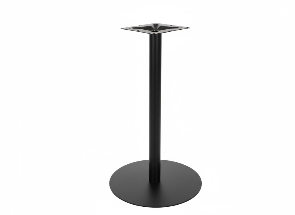 BFM Seating Uptown - 24" Round Base - Bar Height - 3" Round Column - 11 7/8" Bolt - On Top Plate - (BFM - LP - 24RT) - SchoolOutlet