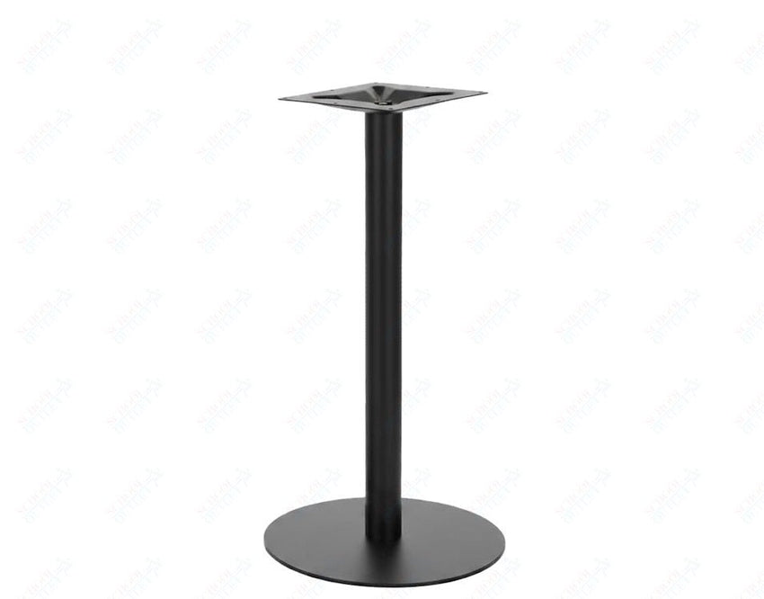 BFM Seating Uptown - 24" Round Base - Bar Height - 3" Round Column - 11 7/8" Bolt - On Top Plate - (BFM - LP - 24RT) - SchoolOutlet