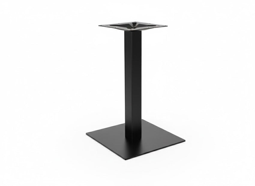 BFM Seating Uptown - 24" Square Base - Dining Height - 3" Square Column - 11 7/8" Bolt - On Top Plate - (BFM - LP - 24SQ) - SchoolOutlet