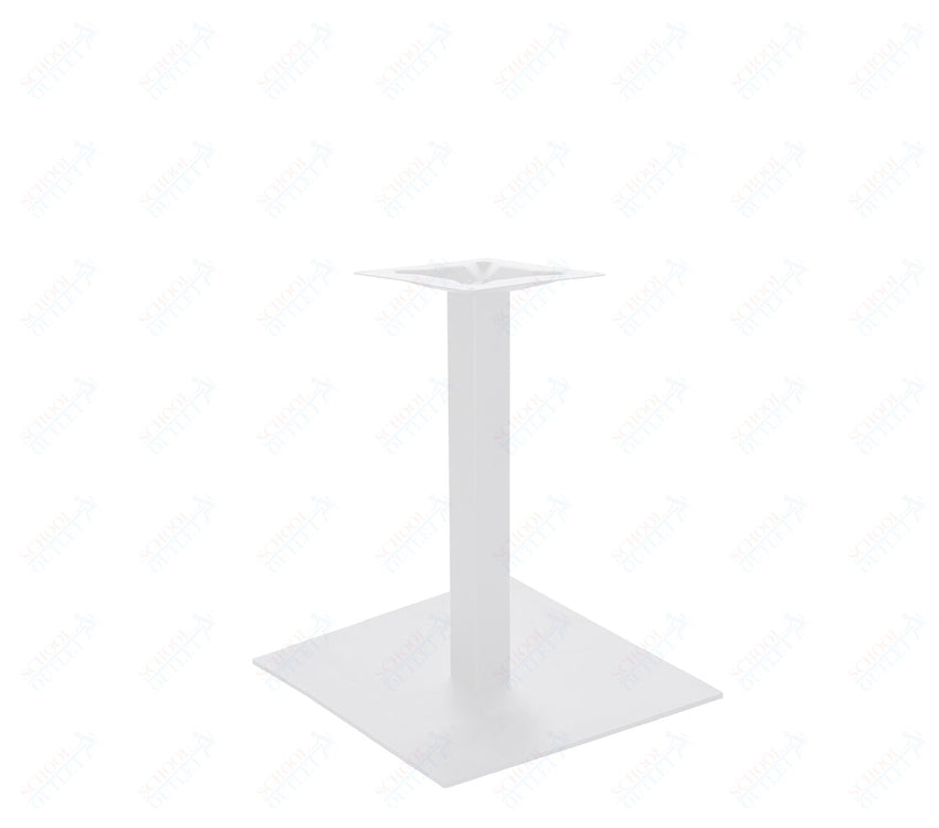 BFM Seating Uptown - 24" Square Base - Dining Height - 3" Square Column - 11 7/8" Bolt - On Top Plate - (BFM - LP - 24SQ) - SchoolOutlet