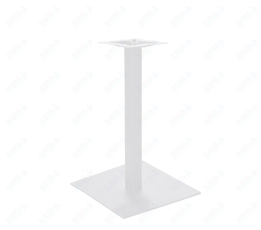 BFM Seating Uptown - 24" Square Base - Bar Height - 3" Square Column - 11 7/8" Bolt - On Top Plate - (BFM - LP - 24SQT) - SchoolOutlet