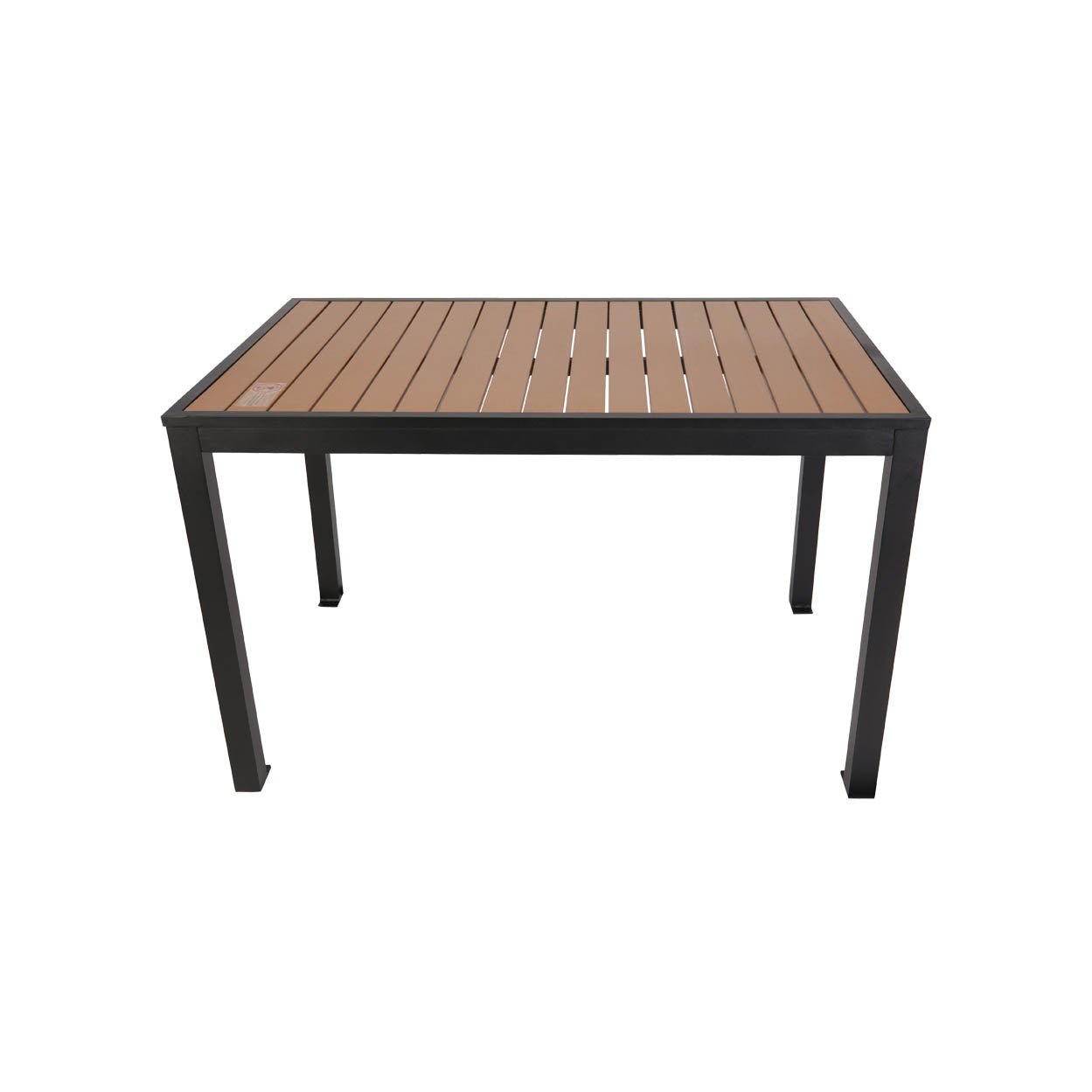 BFM Seating Longport 24" Round Synthetic Teak Table Top - Umbrella Hole Optional - (BFM - PH3232TK) - SchoolOutlet