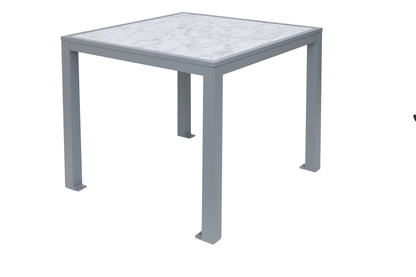 BFM Seating Surf Inlay 4 - Leg Bolt - Down Table 32x32 - Carrara Top - Umbrella hole optional - (BFM - PH4L3232) - SchoolOutlet