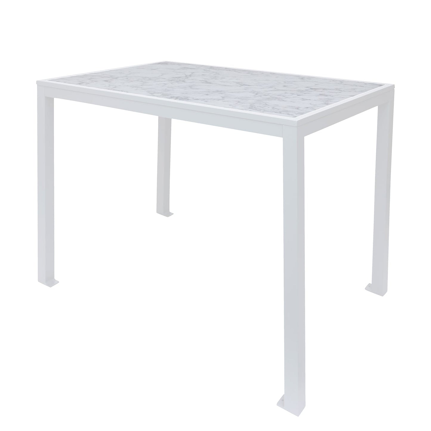 BFM Seating Surf Inlay 4 - Leg Bolt - Down Bar Ht. Table 32x48 - Carrara Top - (BFM - PH4L3248CRxT) - SchoolOutlet