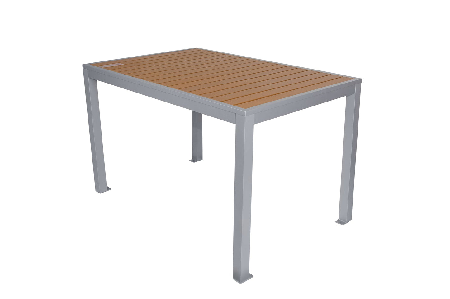 BFM Seating Longport 4 - Leg Bolt - Down Table 32x48, Synthetic Teak Top - Umbrella Hole Optional - (BFM - PH4L3248T) - SchoolOutlet