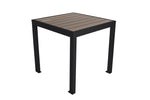 BFM Seating Seaside 4 - Leg Bolt - Down Table 35x35, Synthetic Gray Teak Top - Umbrella Hole Optional - (BFM - PH4L3535GR) - SchoolOutlet