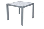 BFM Seating Surf Inlay 4 - Leg Bolt - Down Table 36x36 - Carrara Top - Umbrella hole optional - (BFM - PH4L3636CR) - SchoolOutlet