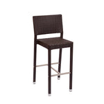 BFM Seating Monterey Barstool - Aluminum Frame - Java Synthetic Wicker - (BFM - PH500B) - SchoolOutlet