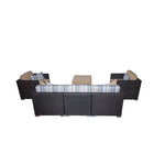 BFM Seating Aruba Wicker Corner Sofa Section with Cushions (PH5101JV - C) - SchoolOutlet
