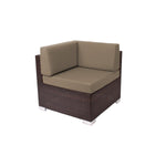 BFM Seating Aruba Wicker Corner Sofa Section with Cushions (PH5101JV - C) - SchoolOutlet